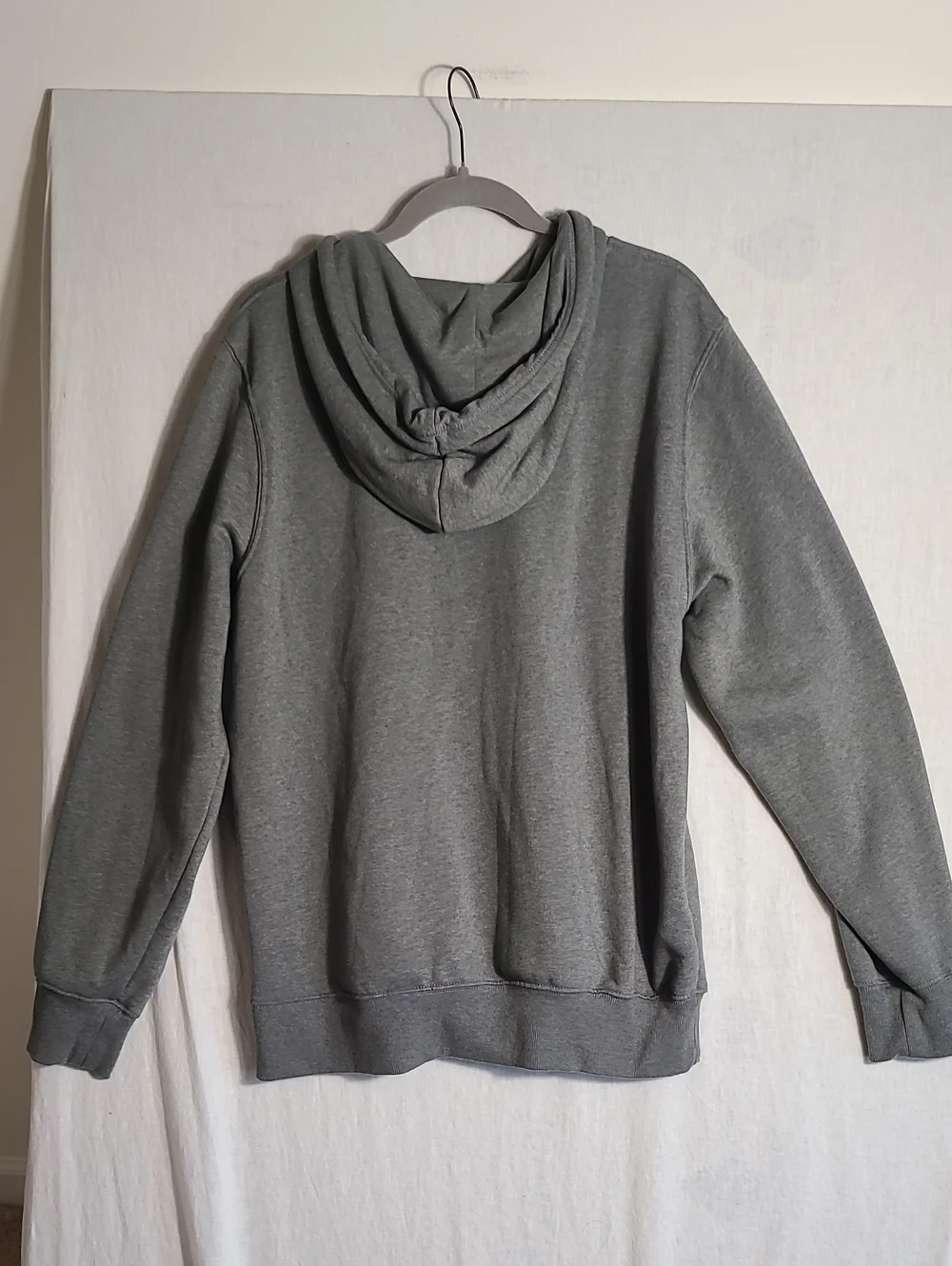 The North Face Men's Gray Logo Hoodie Sweatshirt Size Large